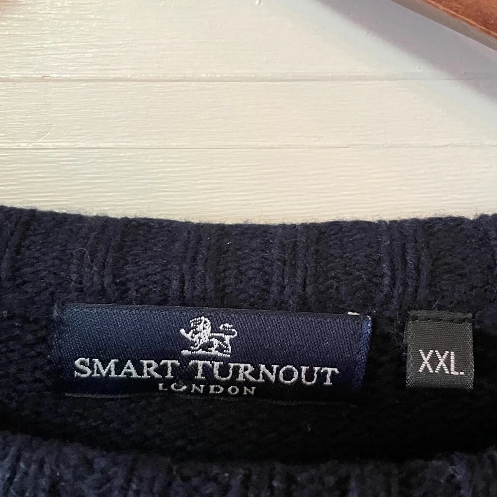 SMART TURNOUT Men’s Lambswool Varsity S Sweater Size XXL.